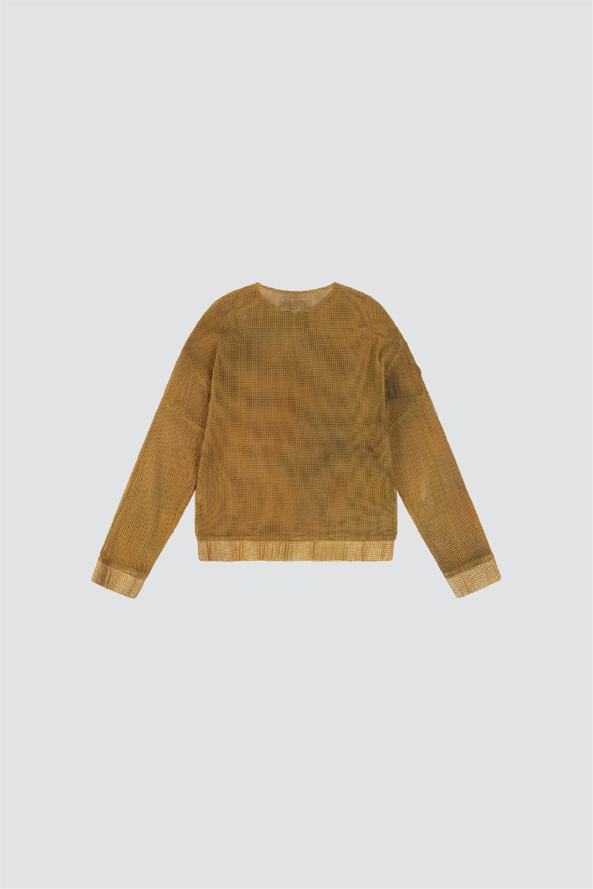 COTTON GOLD DYE MESH LONGSLEEVE