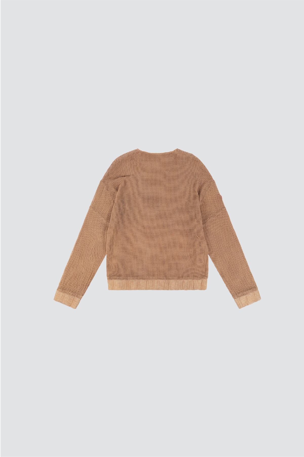 COTTON SAND DYE MESH LONGSLEEVE