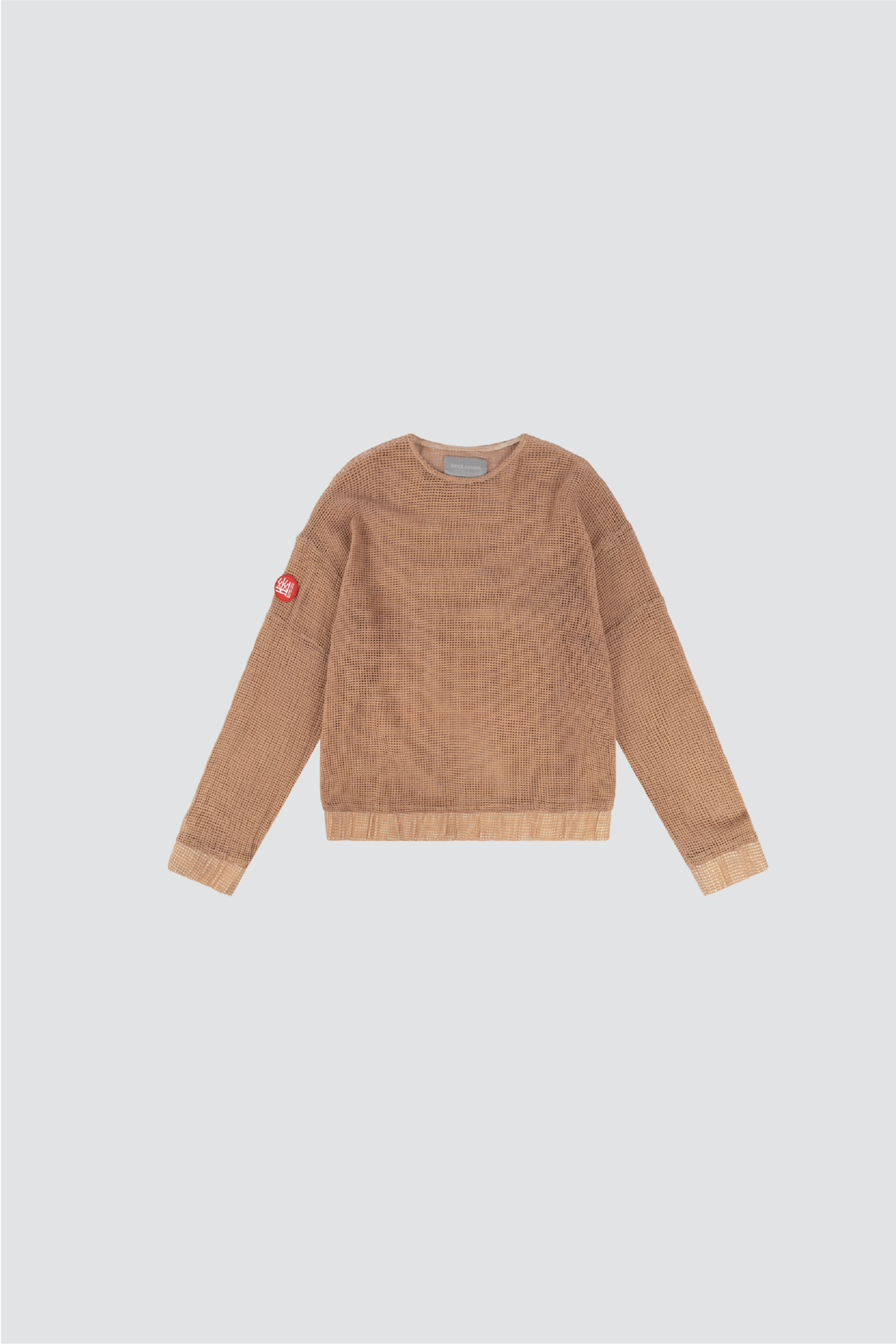 COTTON SAND DYE MESH LONGSLEEVE