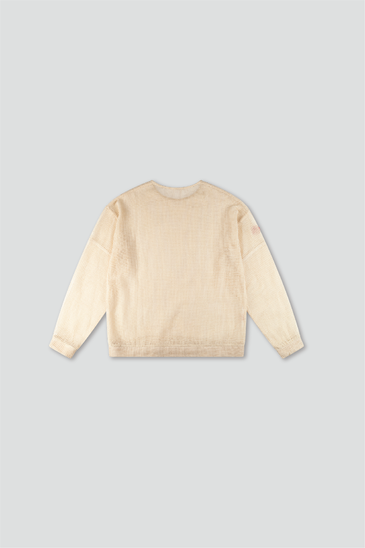 COTTON BEIGE MESH LONGSLEEVE