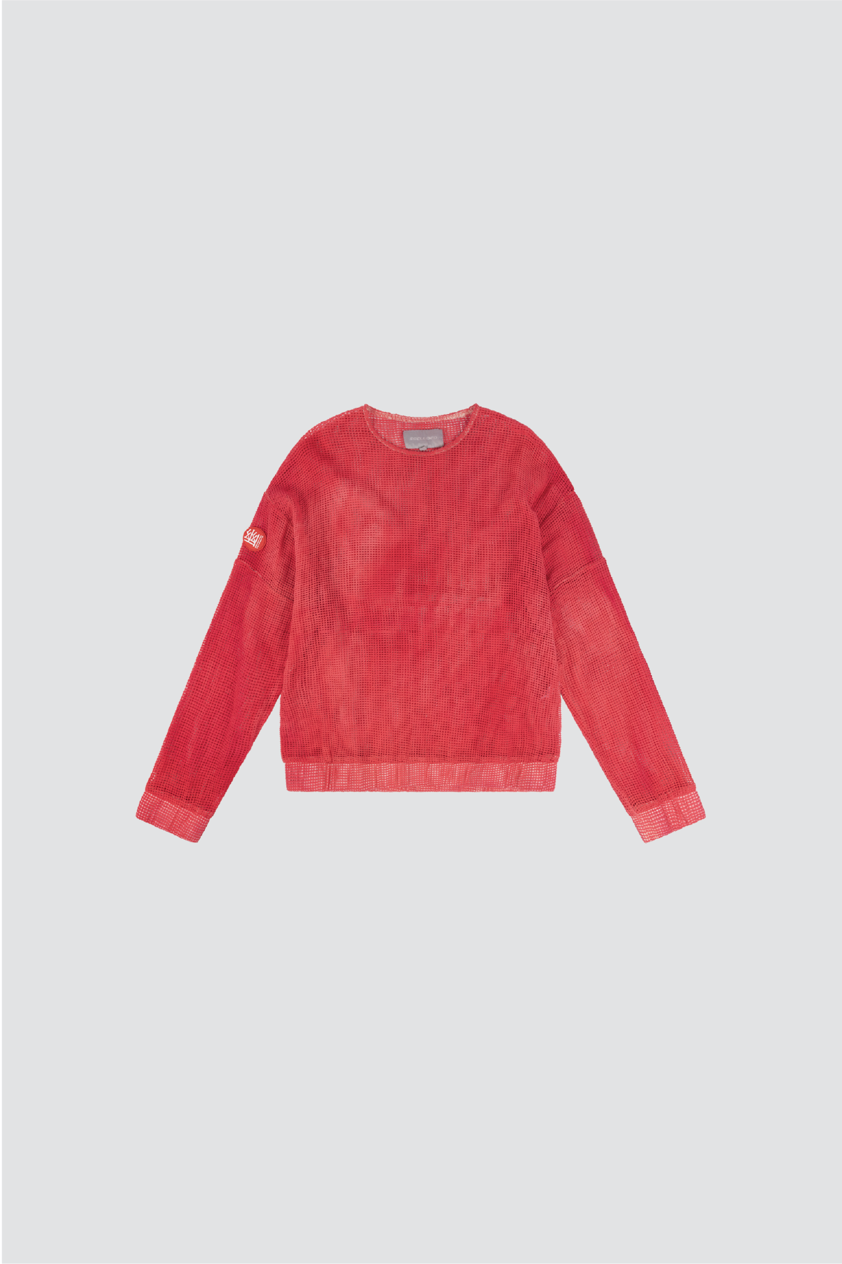 COTTON RED DYE MESH LONGSLEEVE