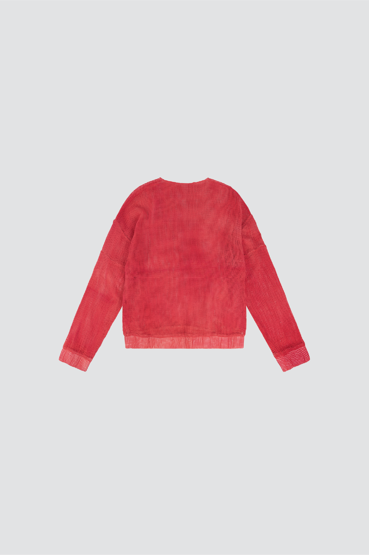 COTTON RED DYE MESH LONGSLEEVE