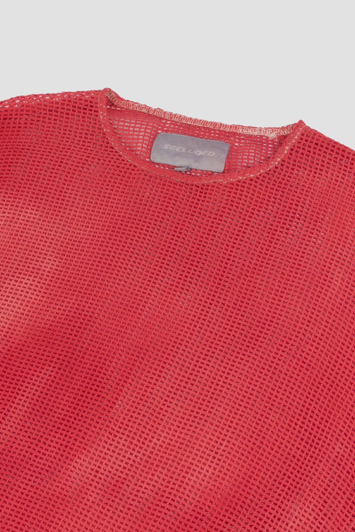 COTTON RED DYE MESH LONGSLEEVE