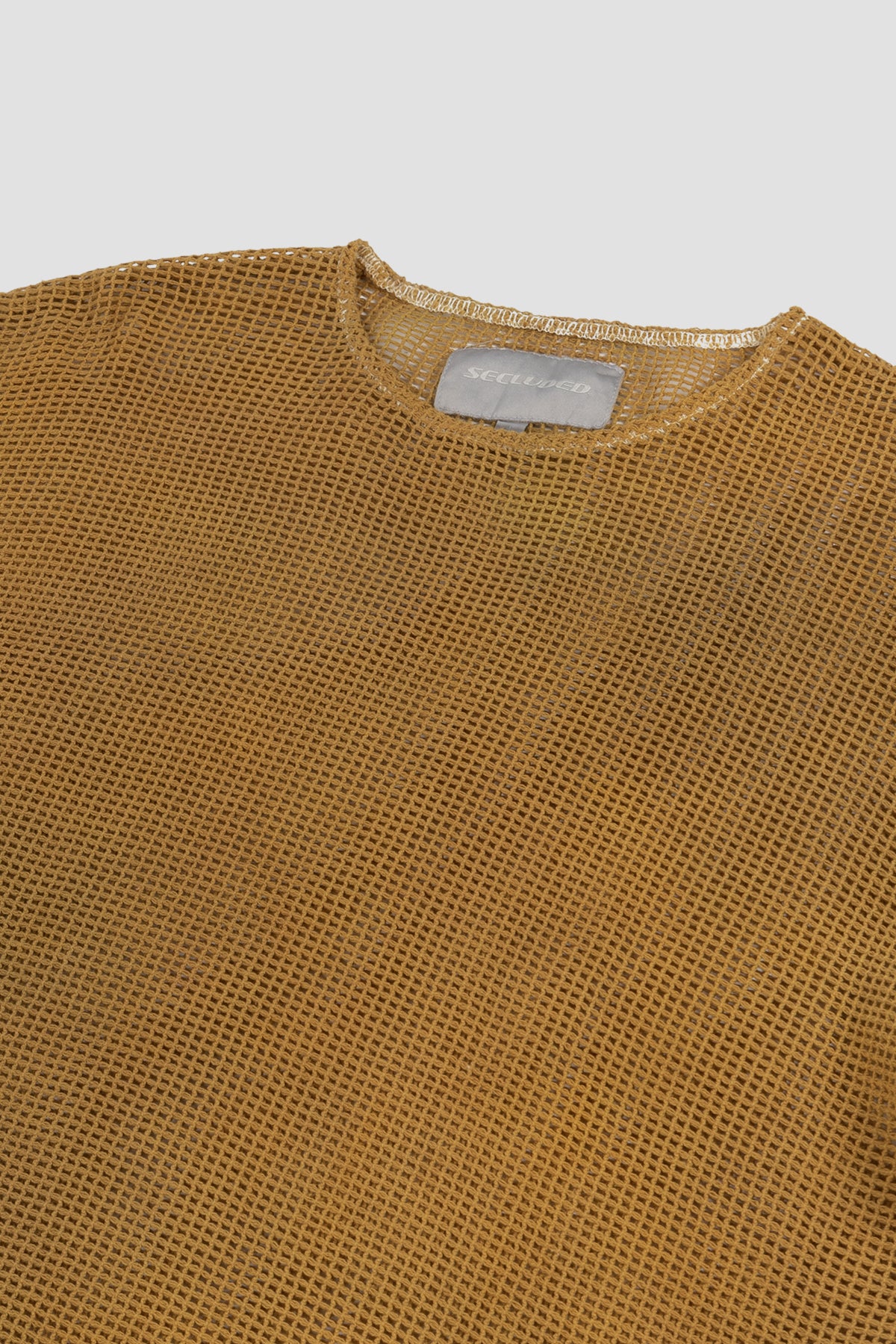 COTTON GOLD DYE MESH LONGSLEEVE