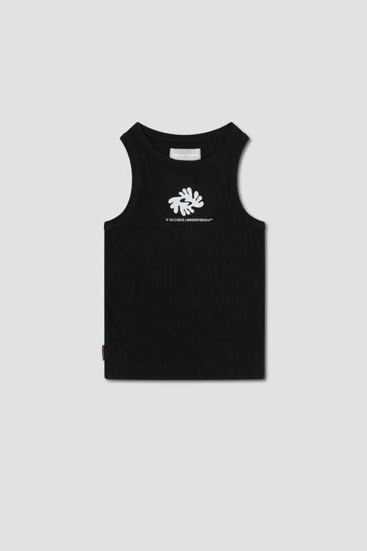 SECLUDED.LAB ADINKRA BLACK TANK TOP