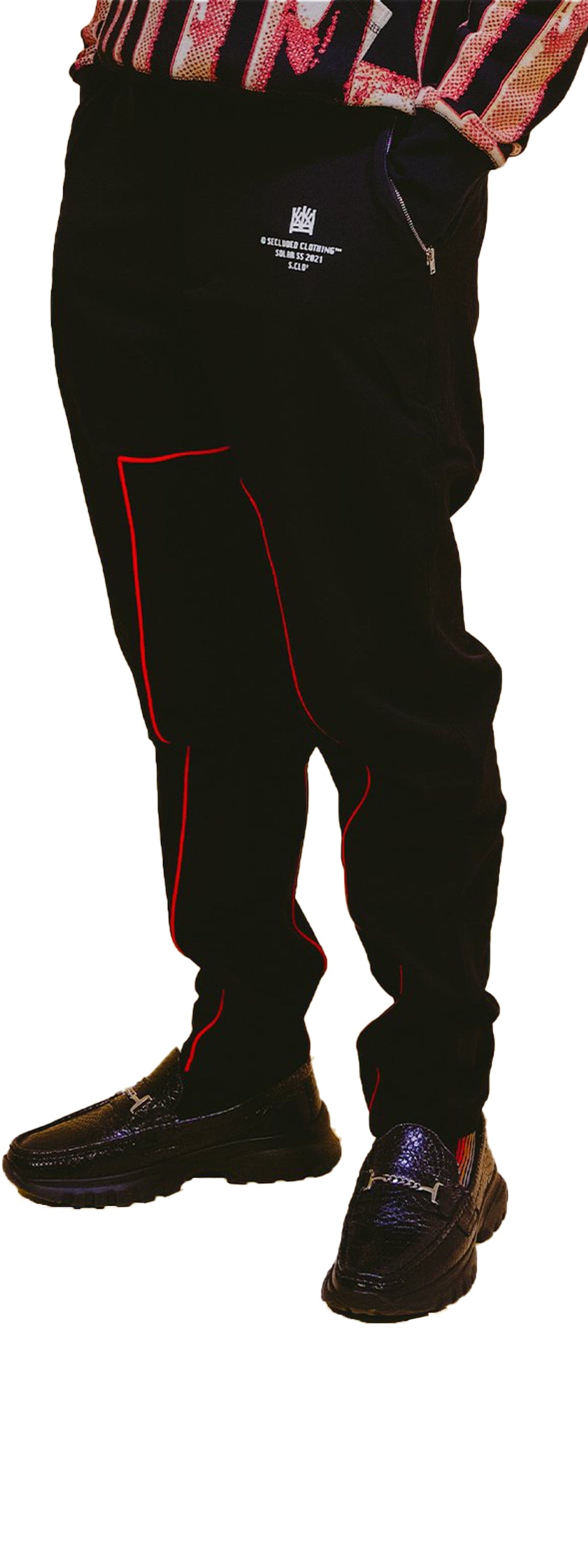SOLAR BLACK NYLON PANTS