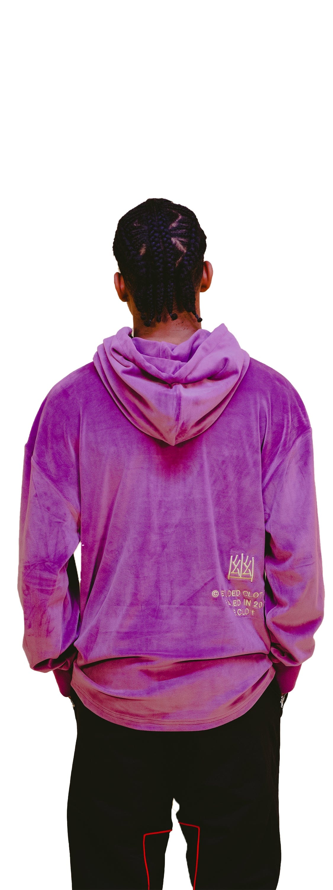 PANTHERA VELOUR PURPLE HOODIE