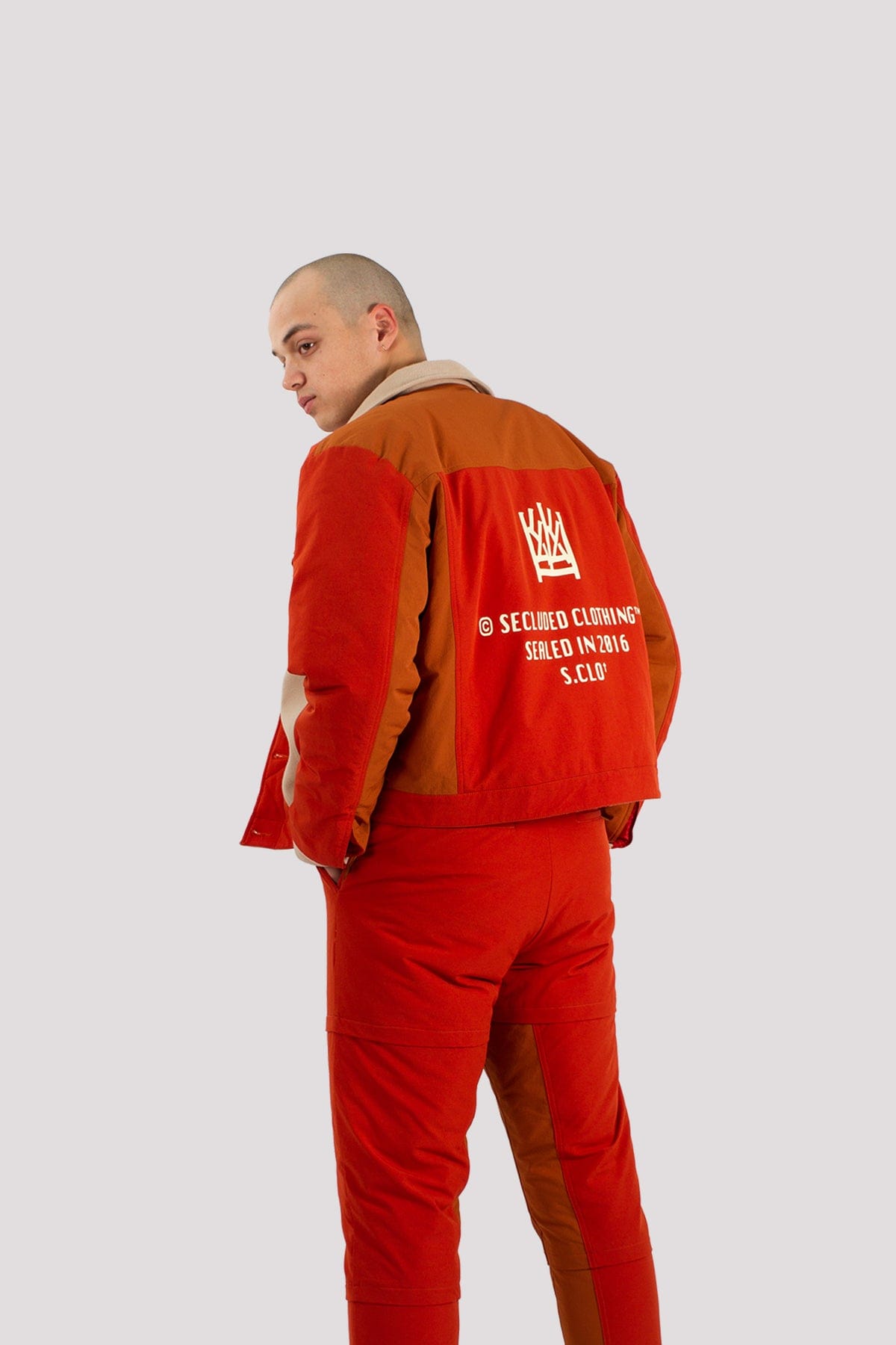 ORIGIN ORANGE NYLON JACKET
