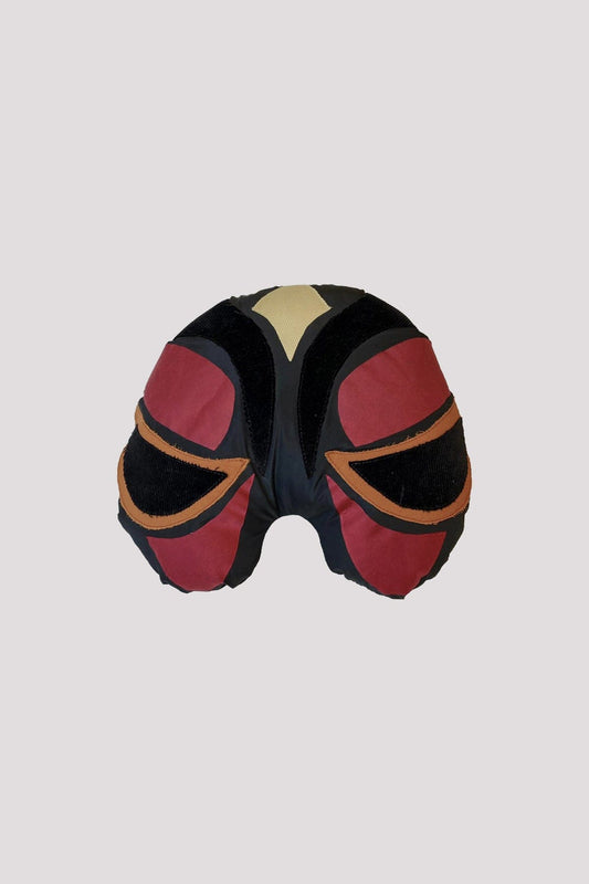 SECLUDED RECONSTRUCT PILLOW RED BLACK