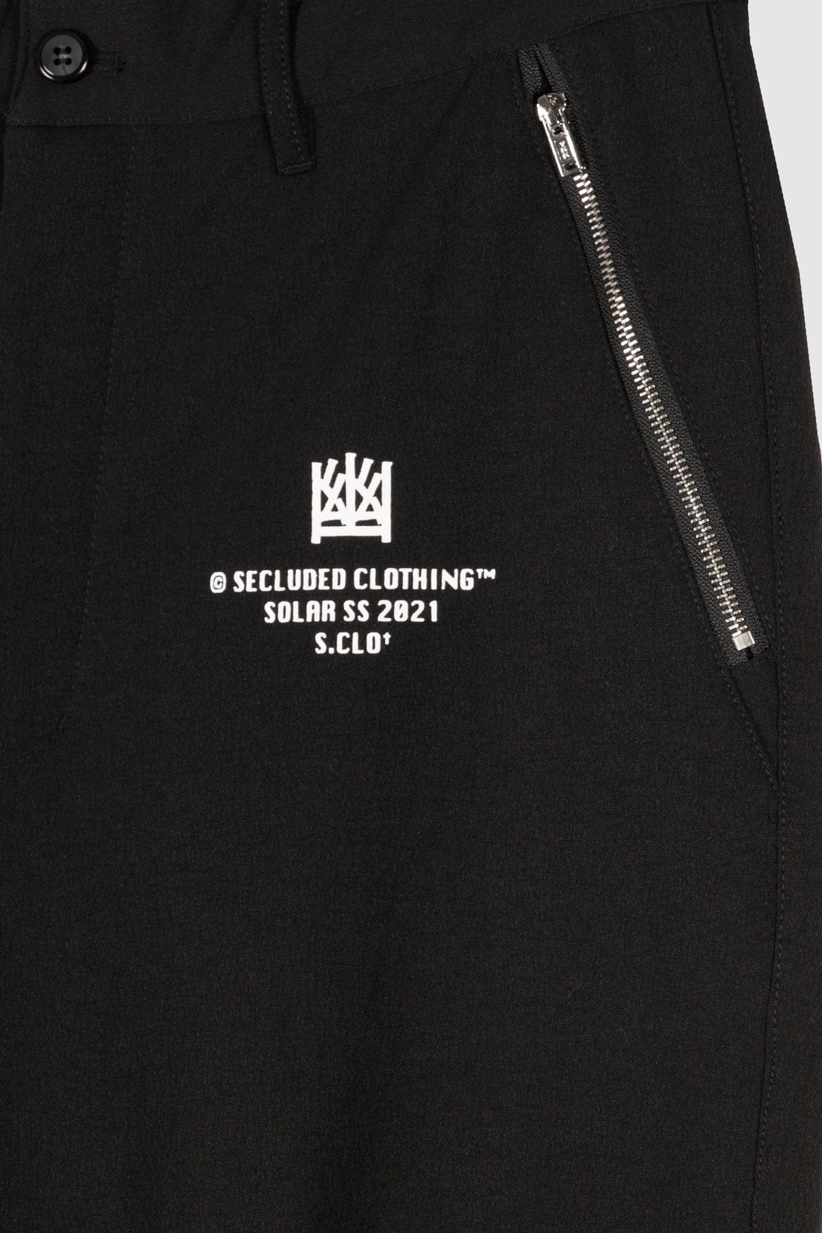 SOLAR ORIGIN BLACK ROADMAN TROUSERS 2.0