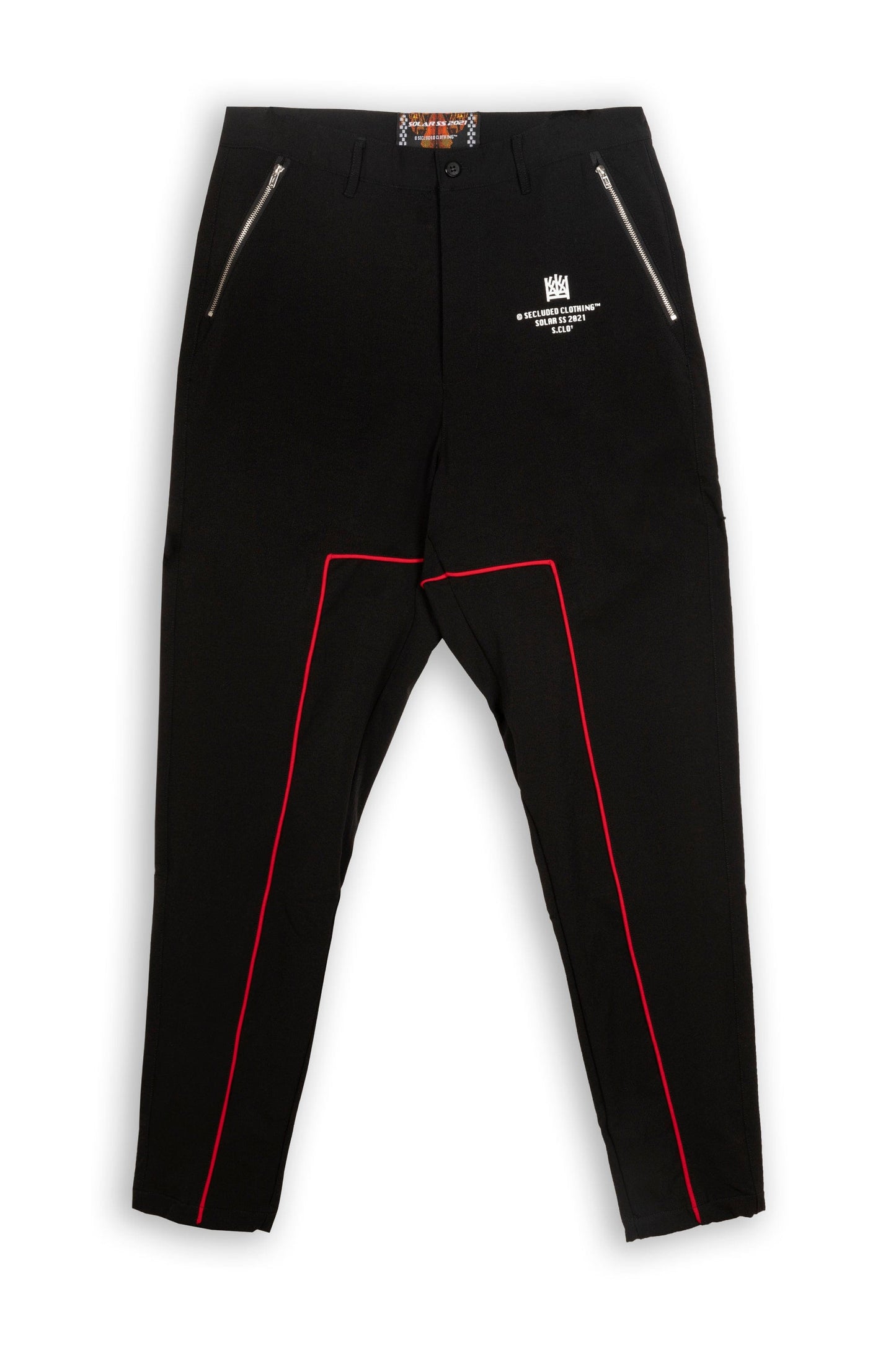 SOLAR BLACK NYLON PANTS