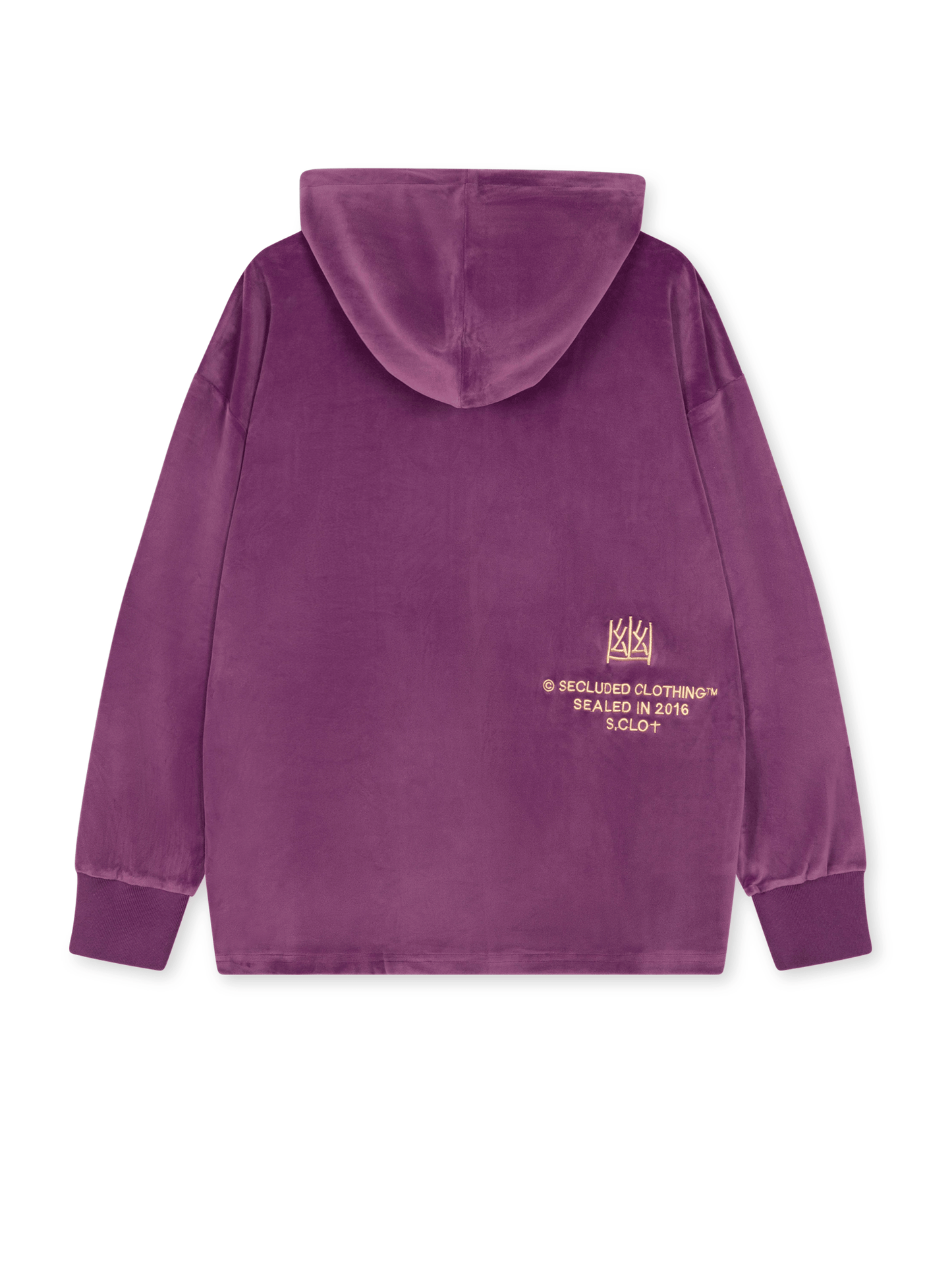 PANTHERA VELOUR PURPLE HOODIE