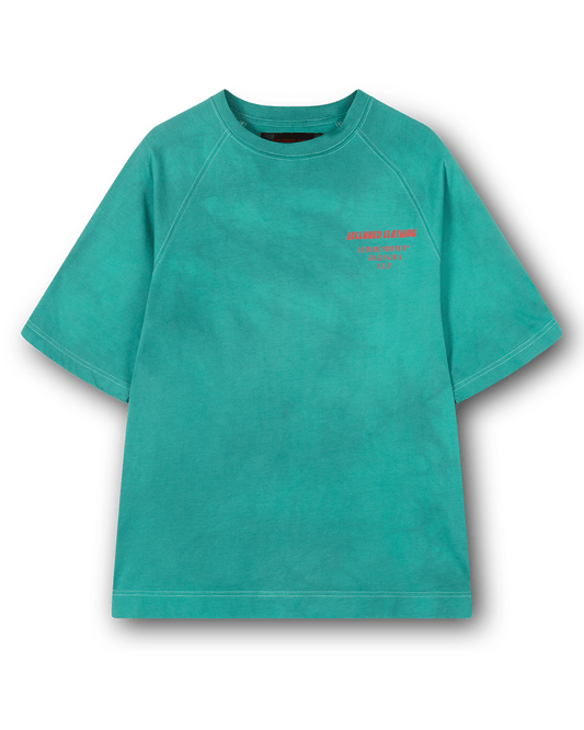 Secluded Savage Island Turqoise Hand-Dye Tee