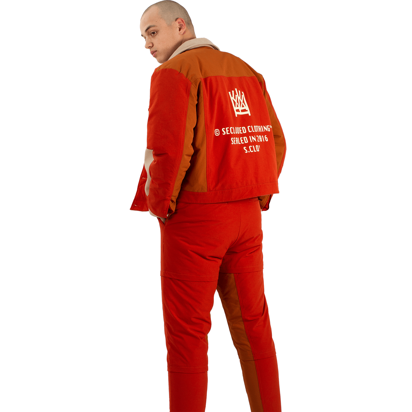 ORIGIN ORANGE NYLON JACKET
