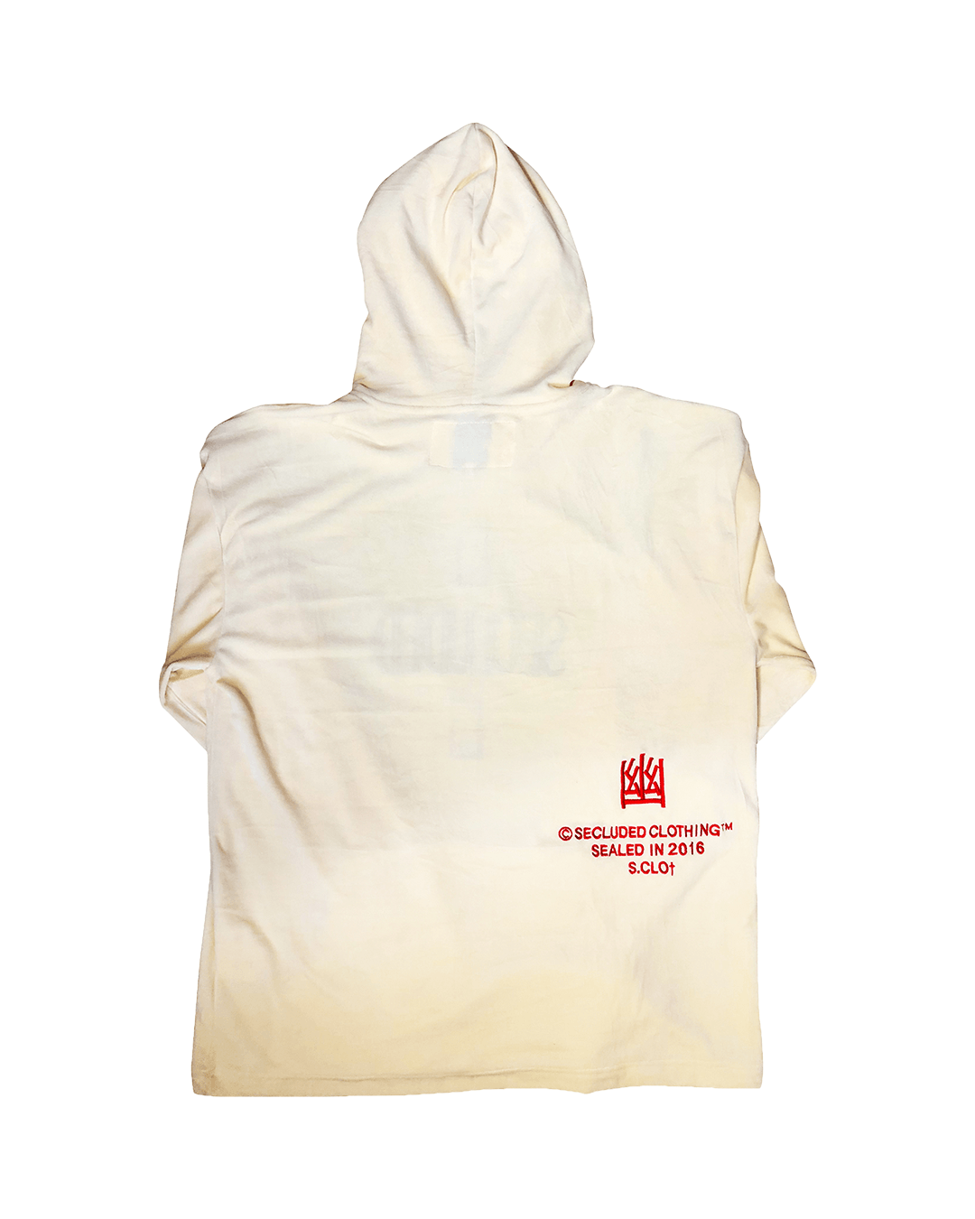 Secluded Panthera Velour Hoodie Beige