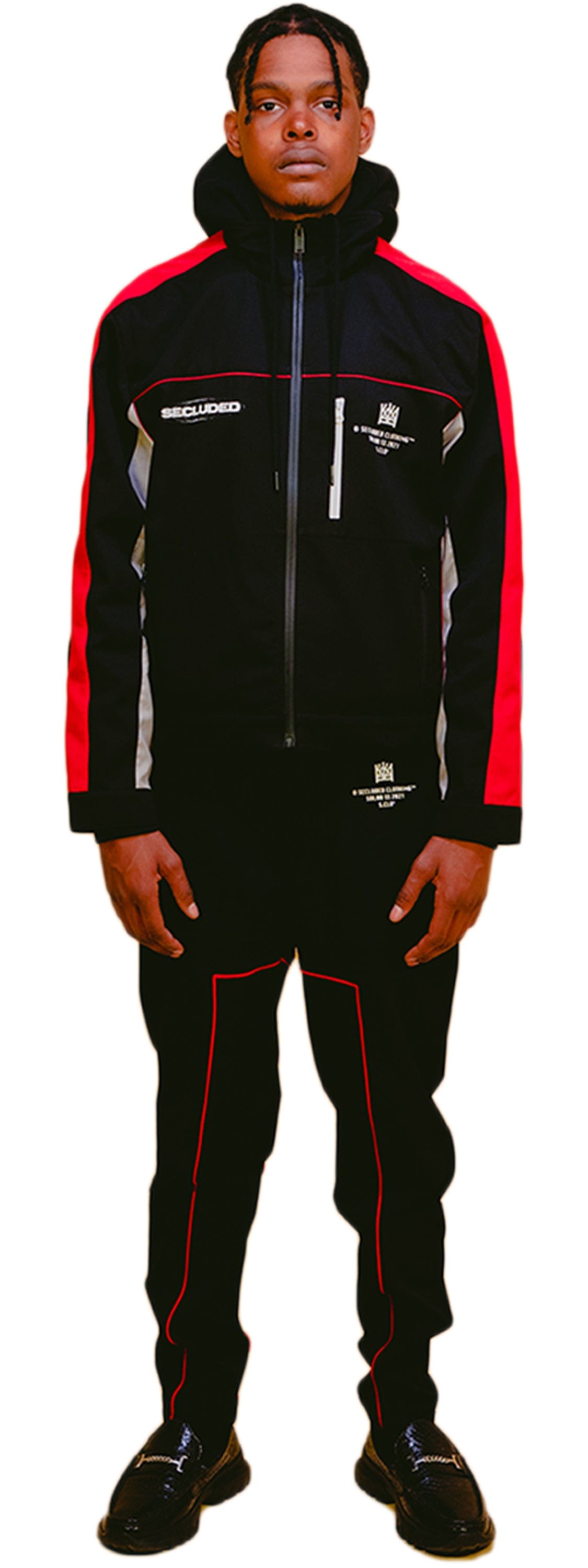 SOLAR BLACK NYLON PANTS