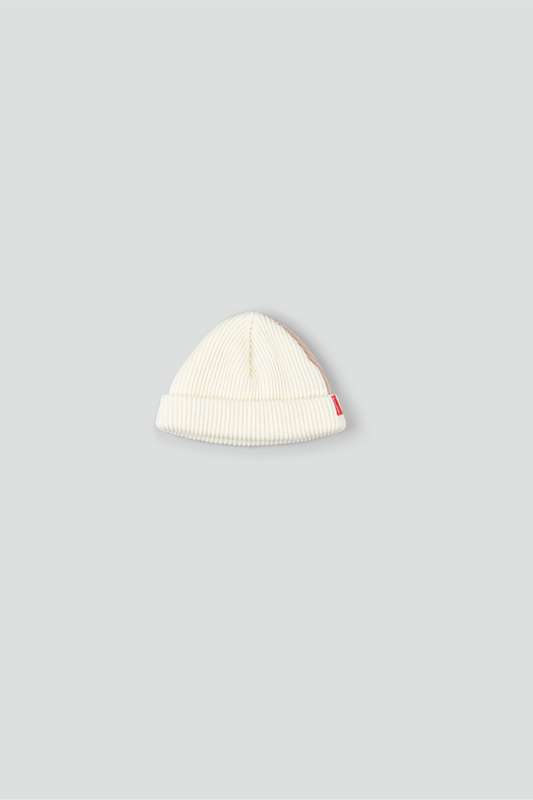 TWO TONE BEIGE STORM BEANIE