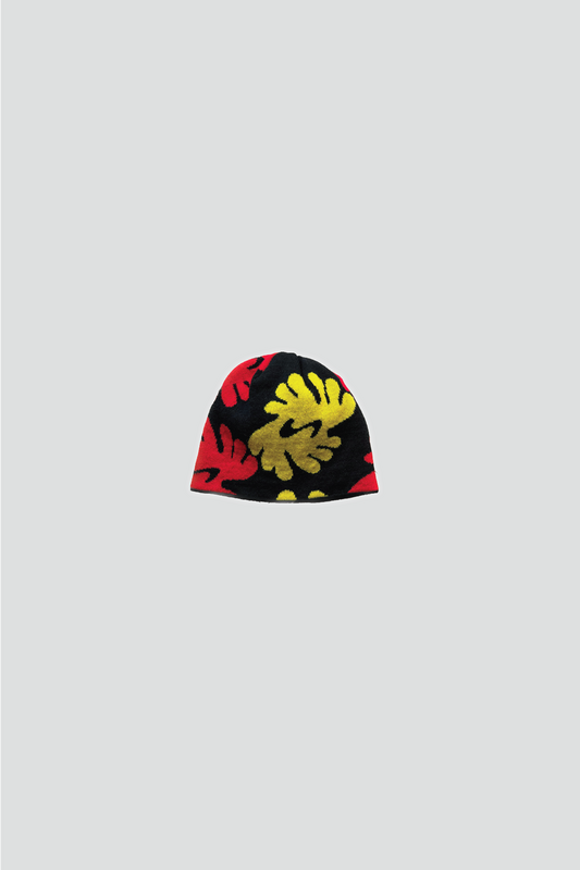 ADINKRA RED YELLOW HARMONY BEANIE