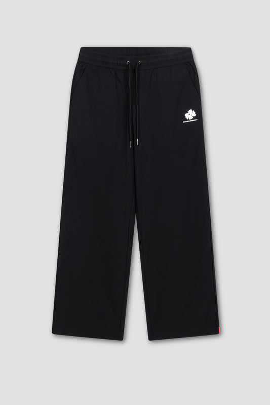 LAB NYLON RIPSTOP BLACK TROUSERS