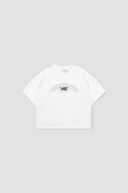 SECLUDED.LAB DREADED CUPID WHITE TEE
