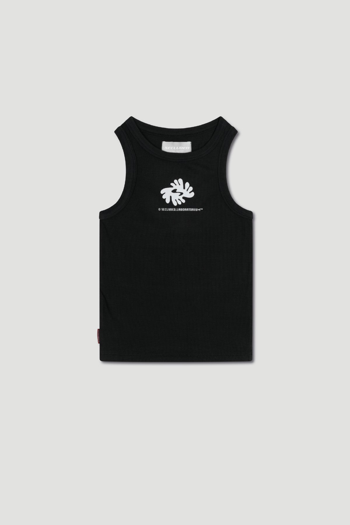 SECLUDED.LAB ADINKRA BLACK TANK TOP