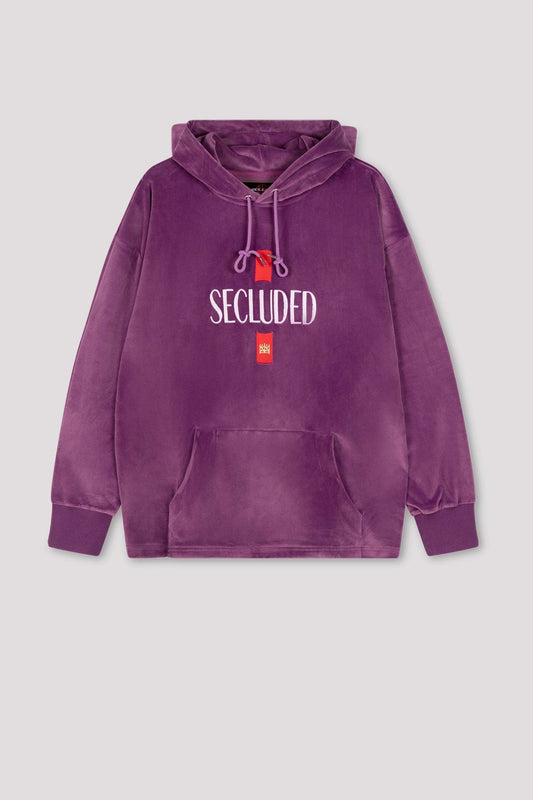 PANTHERA VELOUR PURPLE HOODIE