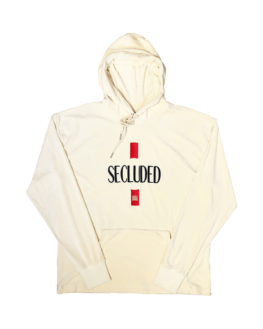 Secluded Panthera Velour Hoodie Beige